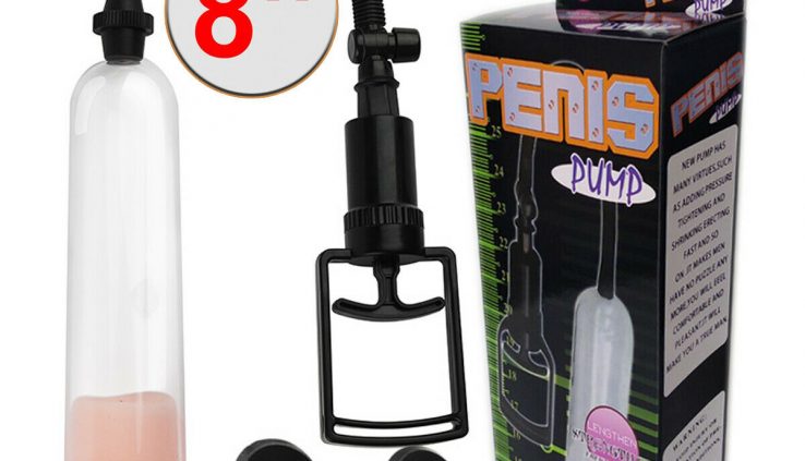 8″ Beginner Male Penis Enlarger Penis Pump Penis Extender Boost with 4 Sleeves