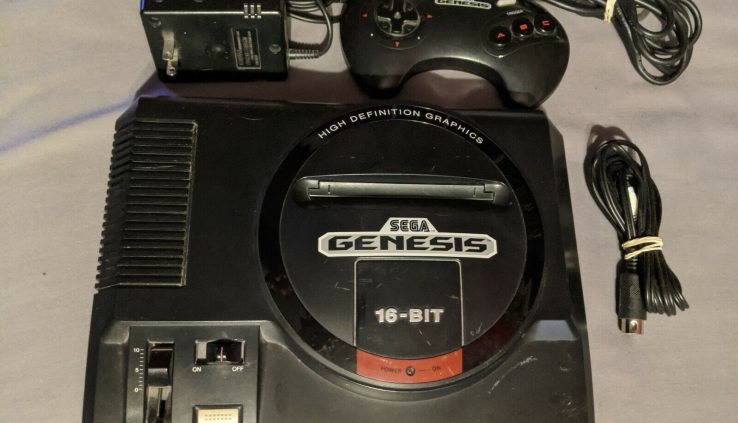 Sega Genesis Model 1 (TMSS) with controller, av/energy cables + CIB NBA Jam