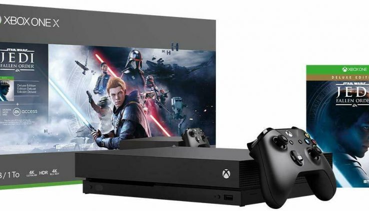 NEW Xbox One X 1TB Console 4K HDR – Superstar Wars Jedi: Fallen Relate Bundle