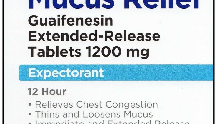 Maximum Energy Mucus Reduction Guaifenesin 1200mg Extended-Inaugurate 28 Tablets