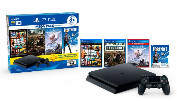 Sony Ps4 Slim 1TB  GTA 5, Days Long past, Horizon Zero Wreck of day Bundle