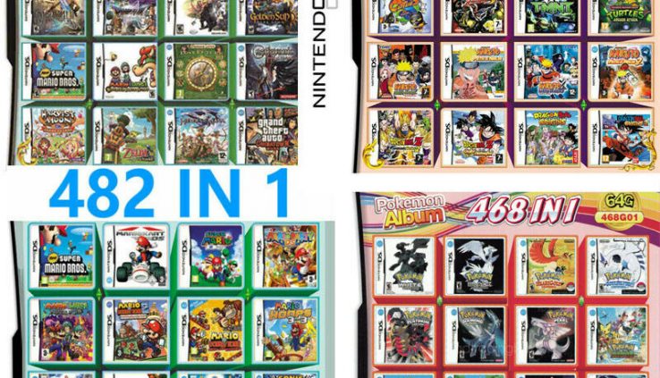 520/500/482/468/208 IN 1 Sport card Multi For Nintendo NDS DS NDSL NDSi 2DS 3DS