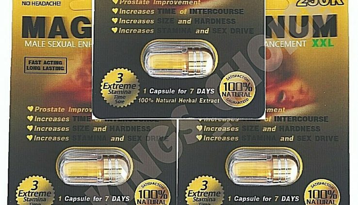 5 X MAGNUM 250K GOLD MALE SEXUAL ENHANCEMENT 100% AUTHENTIC STAMINA, SIZE, TIME