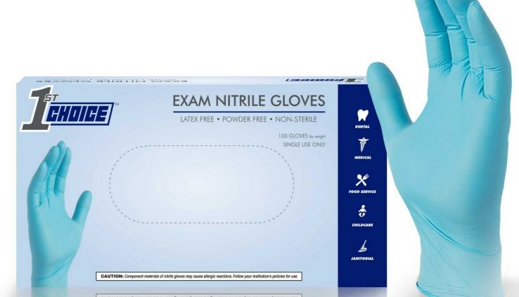 1000/Cs 1st Different Disposable Gloves Clinical Nitrile Powder Free Non Vinyl Latex