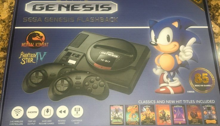 BRAND NEW SEGA Genesis Flashback 2018 Console 85+ Traditional Video games Wireless Set watch over