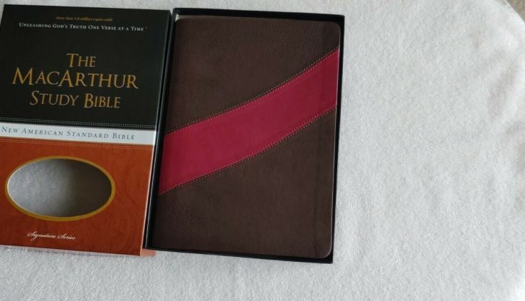 Books/Varied Books – The John MacArthur NASB Survey Bible/Imitation Leather-basically basically based/Fresh