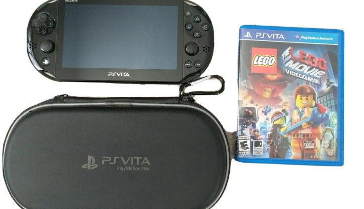 PsVita PCH-2001 + 8GB Memory Card, AC Adapter, The Lego Movie, Case