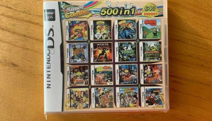 500 Games IN 1 Cartridge Multicart For Nintendo DS NDS NDSL NDSi 3DS 2DS XL