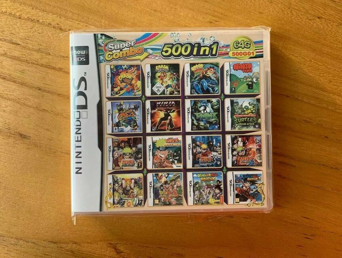 500 Games IN 1 Cartridge Multicart For Nintendo DS NDS NDSL NDSi 3DS