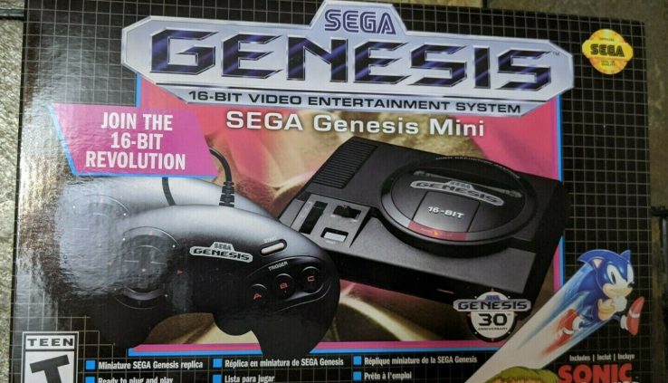 SEGA Genesis Mini Recreation Draw with 2 Controllers & 40+2 Games NEW