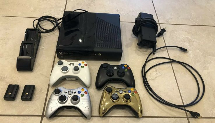 Xbox 360 E Console Total with 3 Controllers & Charging Place of residing FREE SHIPPING
