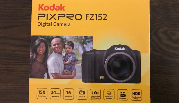 Kodak PIXPRO FZ152 Digital Digicam, Unlit, 16MP, 15x Optical Zoom, Brand Unusual
