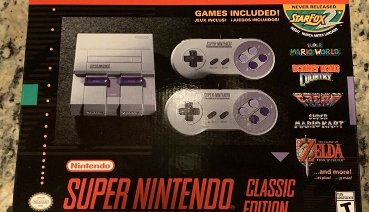 SNES Generous Nintendo Basic Edition Entertainment System (21 video games) BRAND NEW!