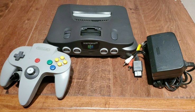 Total Nintendo 64 Originate Version Charcoal Grey Console NTSC Tested n64