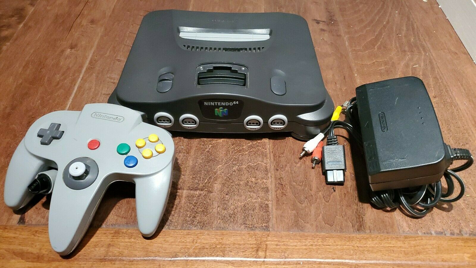 Total Nintendo 64 Originate Version Charcoal Grey Console NTSC Tested ...