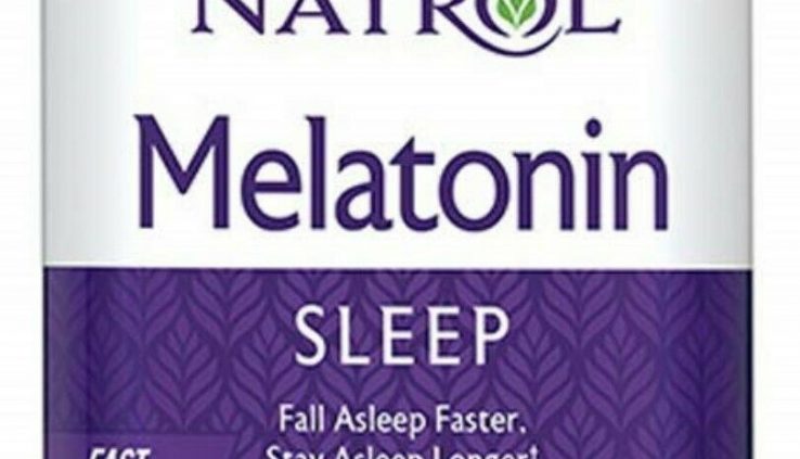 Natrol Sleep Melatonin 10mg Capsules,Strawberry Natural Flavor 60 ea (2 pack)