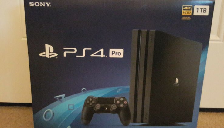 Sony PlayStation 4 Pro 1TB 4K Console – Jet Gloomy – BRAND NEW