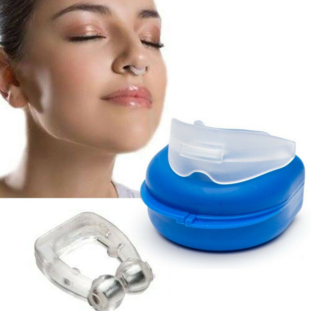 Snores Stopper Nose Clip Vents Instrument Anti Snore Mouthpiece 2pcs In 1 Kit Icommerce On Web