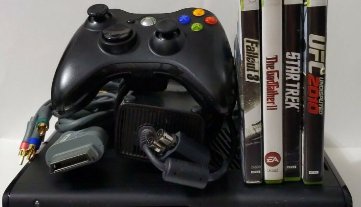 Microsoft Xbox 360 S Slim – VGA vitality wire  controller  4 Games high quality examined