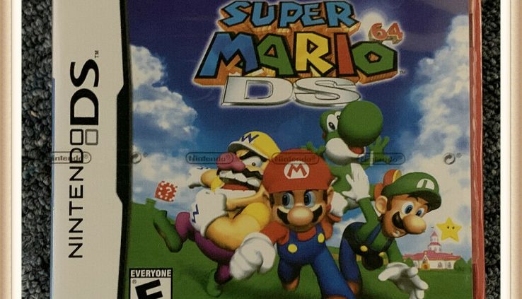 Intelligent Mario 64 DS (Nintendo DS, 2004) Entire *Manufacturing facility Sealed* Official