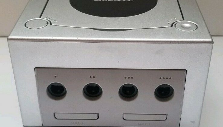 Nintendo GameCube Platinum Silver Console DOL-101 Console Easiest WORKS