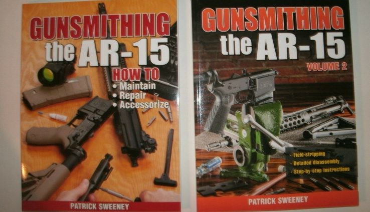 2 BOOKS: Gunsmithing – the AR-15 Vol 1 & 2 by Sweeney *BRAND NEW & FREE SHIPPING