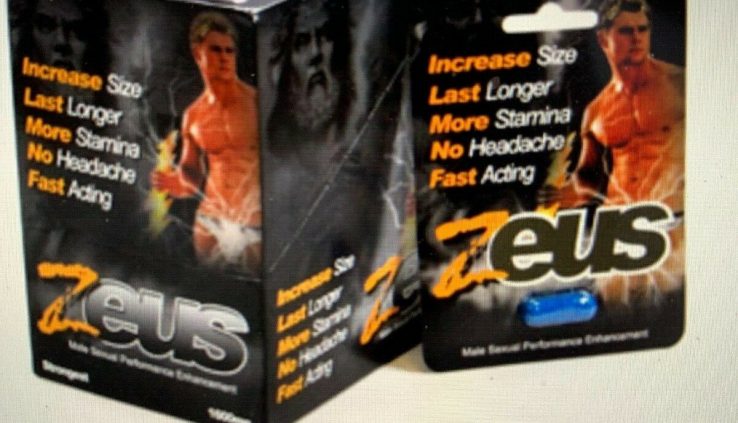 Zeus 1600mg Strongest Male Sexual Efficiency Enhancement Tablet ~~ 4 PACK ~~