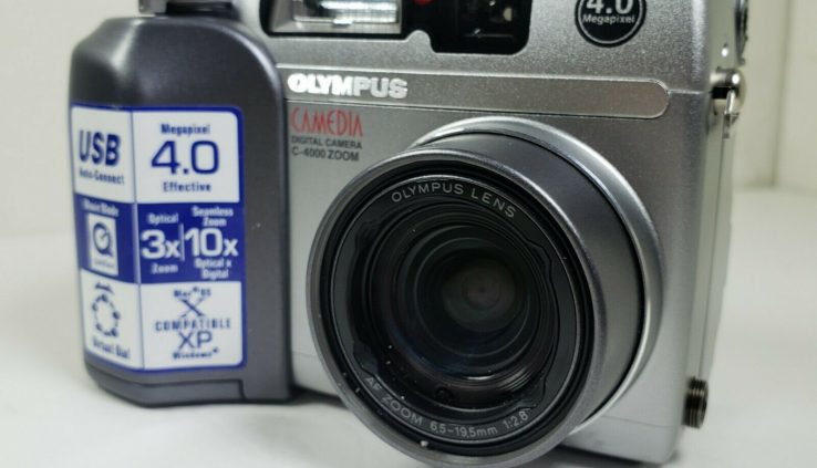 Olympus CAMEDIA C-4000 Zoom 4.0MP Digital Digital camera – Silver Tested