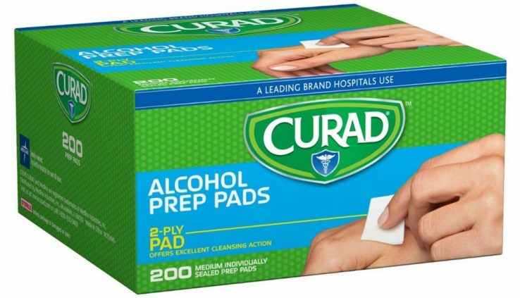 Curad Alcohol Prep Pads 200 Every (Pack of two)