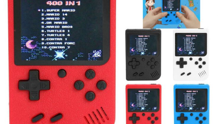 3″Hunch Retro Handheld FC Game Console Built-in 400 Video Games Yule Youngster Boy Gift