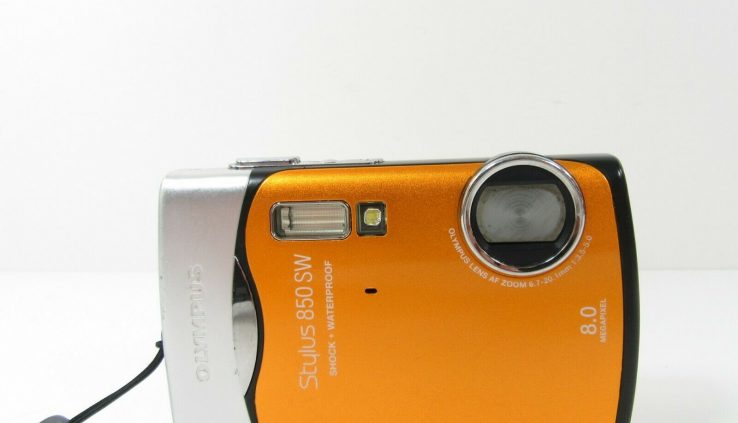 Olympus Stylus 790 SW 7.1MP Digital Camera – Sunset orange