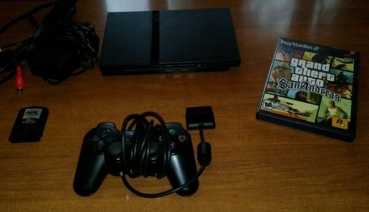 Sony Ps2 PS2 Slim Console Machine With GTA San Andreas