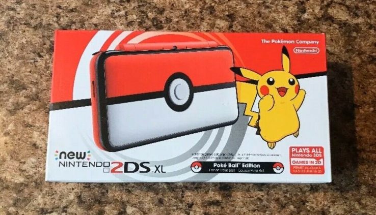 Nintendo 2DS XL Pokeball Model BRAND NEW Sealed FREE SHIPPING 3DS XL