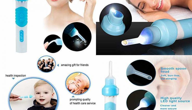 Ear Cleaner Wax Removal Kit Electric Earwax Instruments Grownup & Child Cleaning W 2 Rem