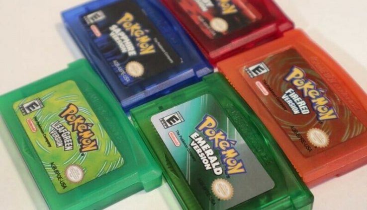 Pokemon Gameboy Reach Build FireRed, LeafGreen, Emerald, Sapphire, Ruby 5x