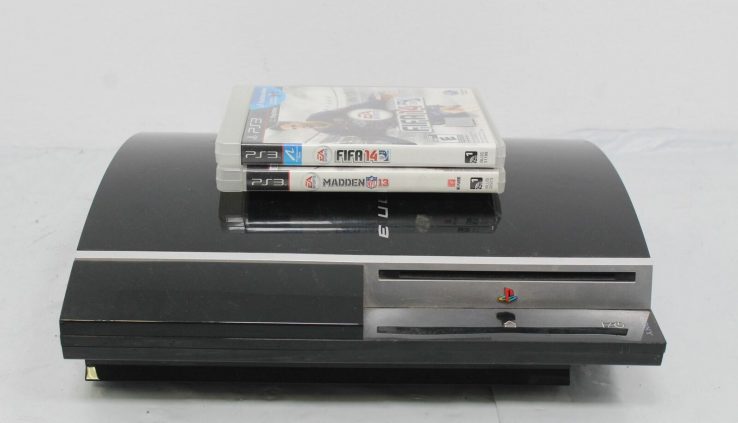 Sony Ps3 PS3 80GB OS Model: 4.6 CECHL01 CONSOLE & 2GAMES