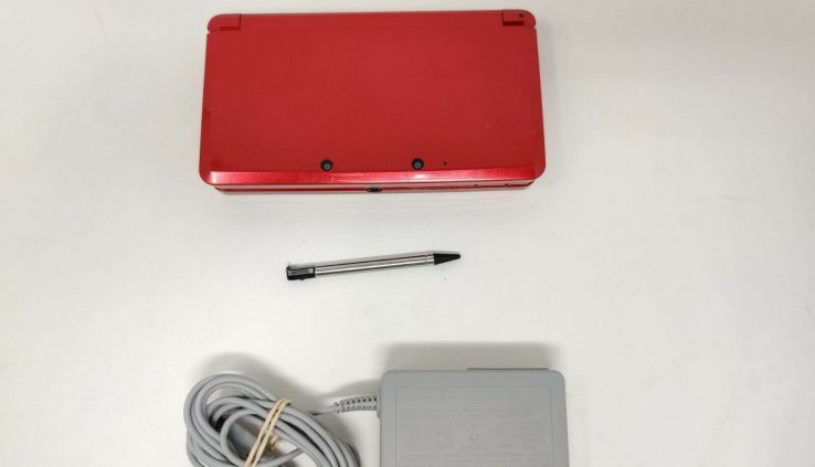 Nintendo 3DS Handheld System Console – Flame Crimson – Tested Working!