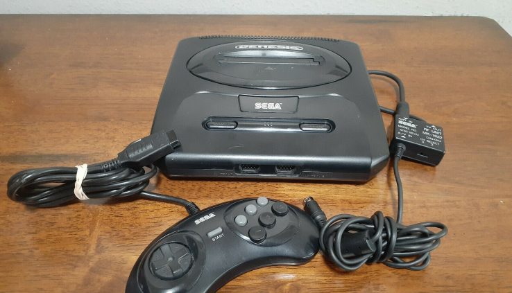 NICE! Cleaned and Tested Sega Genesis Model 2 Console and 6 Button Controller!!!