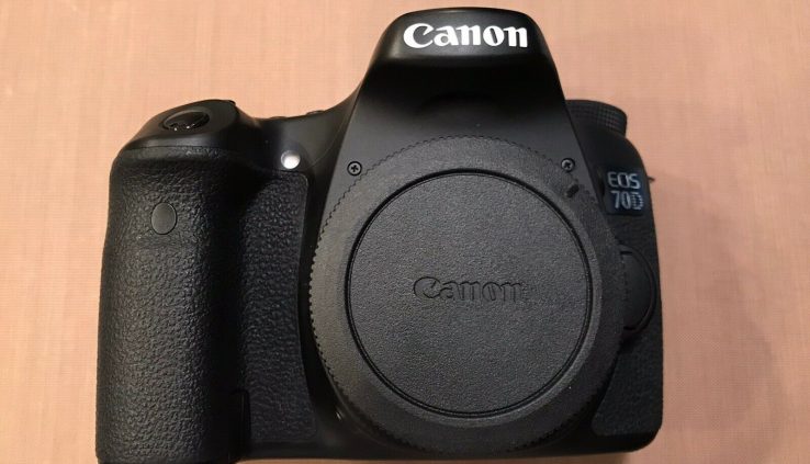 Canon EOS 70D 20.2MP Digital SLR Digital camera – Dark (Body Most efficient)