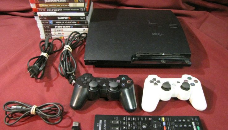 Ps3 ~Cech2501B ~160 GB HDD ~10 Games ~2 Controllers ~All Cables ~Examined ~Working