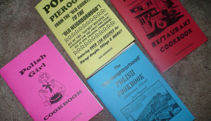 POLISH COOKBOOK LOT – 4 rare recipe books Pierogies, Outdated Neighborhood MUST SEE!!