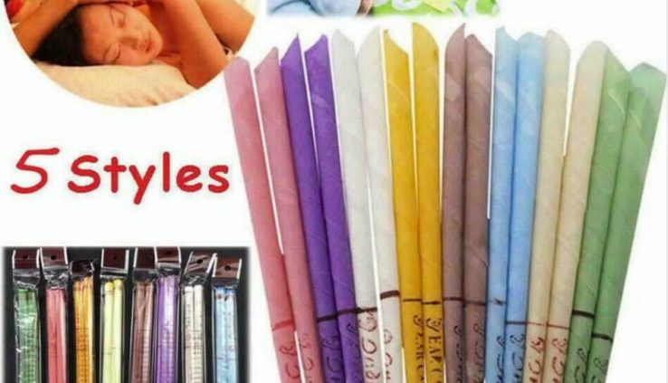 20Pcs Earwax Candles Wax Hollow Blend Cone Beeswax Hearing Massage Ear Cleaning-