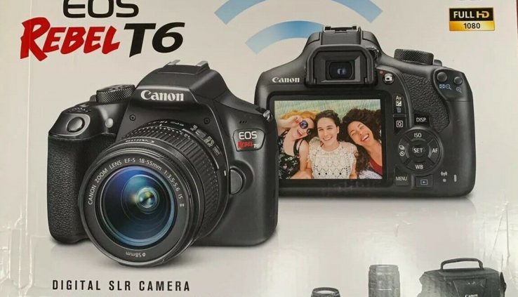 NEW Canon EOS Rise up T6 Digital SLR Camera Premium Bundle 18-55/75-300mm