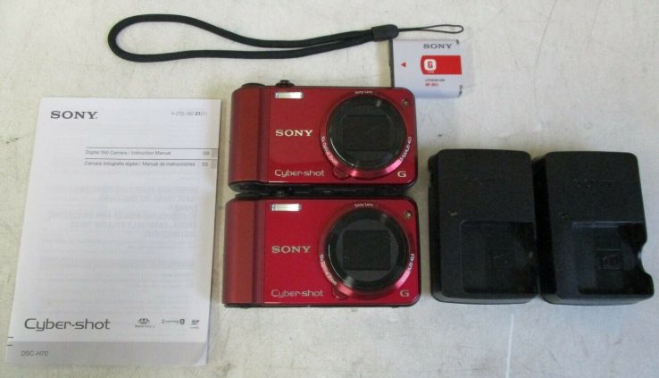 Lot of two  SONY Cyber Shot DSC-H70  Digital Digicam USED