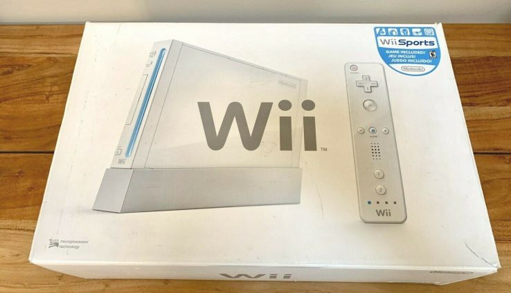 Nintendo Wii System Console In Customary Packaging!