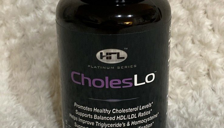 HFL CholesLo – 100% Natural All Pure Cholesterol Lowering Supplement Exp 5/21