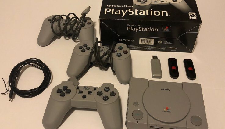 Sony PlayStation Classic  USB Loaded With 170 Games And 2 Controllers/1 Wi-fi