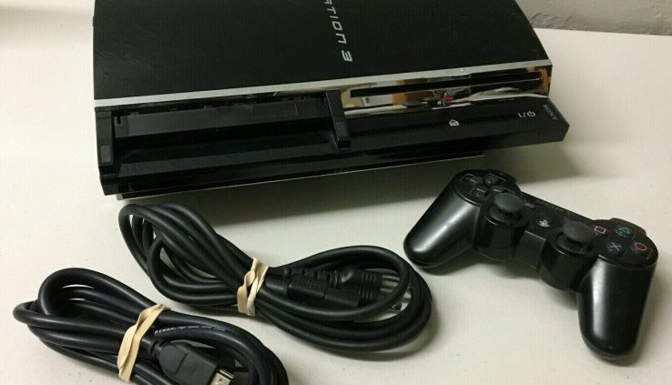 Sony PlayStation 3 Console w/ 1 Controller and Cables (CECHE01) PS2