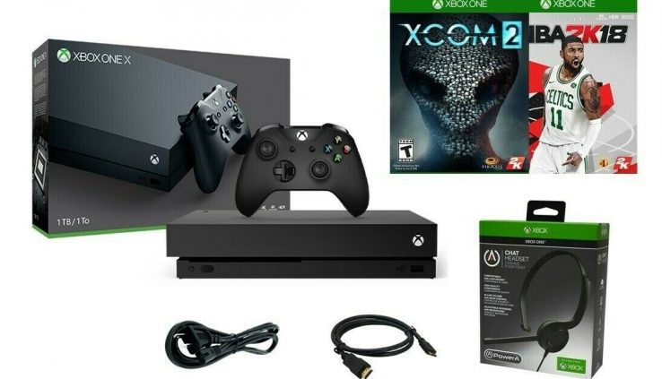 Microsoft Xbox One X TRUE 4K 1TB + 2 FREE GAMES INCL. + Headset