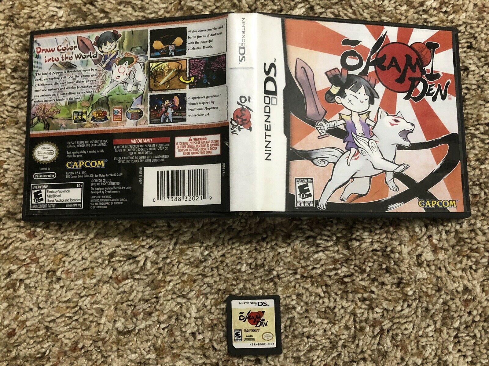 OKAMIDEN ( OKAMI DEN ) - NINTENDO DS , 2DS , 3DS , USA VERSION , RARE ...